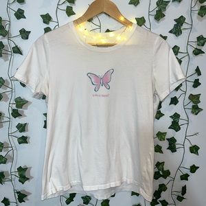 life is good butterfly t-shirt !